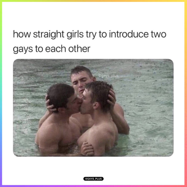 How Straight Girls Try To Introduce Two Gay Guys To Each Other Meme