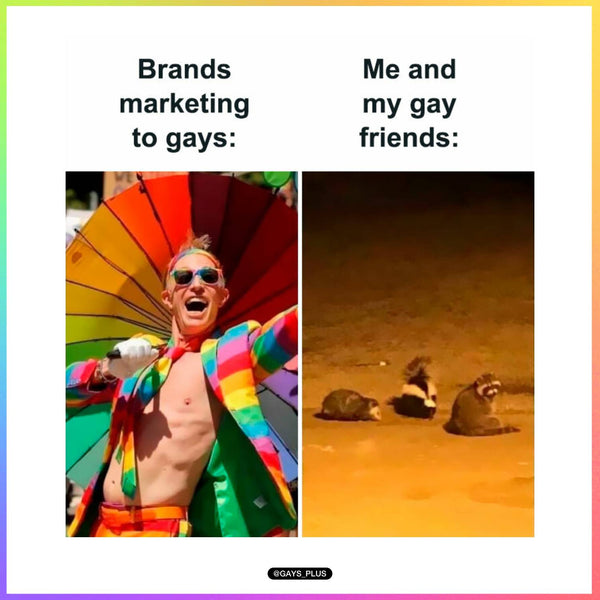 Brands Marketing To Gays, Me And My Friends Meme