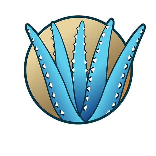 Pflanze einer Aloe Vera dargestellt als Icon, speziell empfohlen bei Restless Legs, Polyneuropathie und chronischen Nervenschmerzen