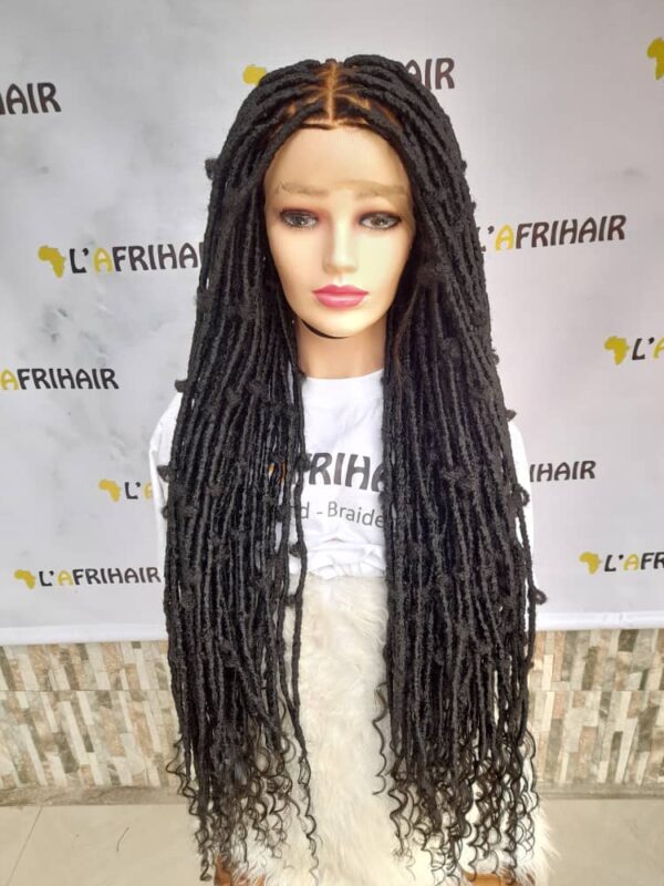 faux locs lace front wigs