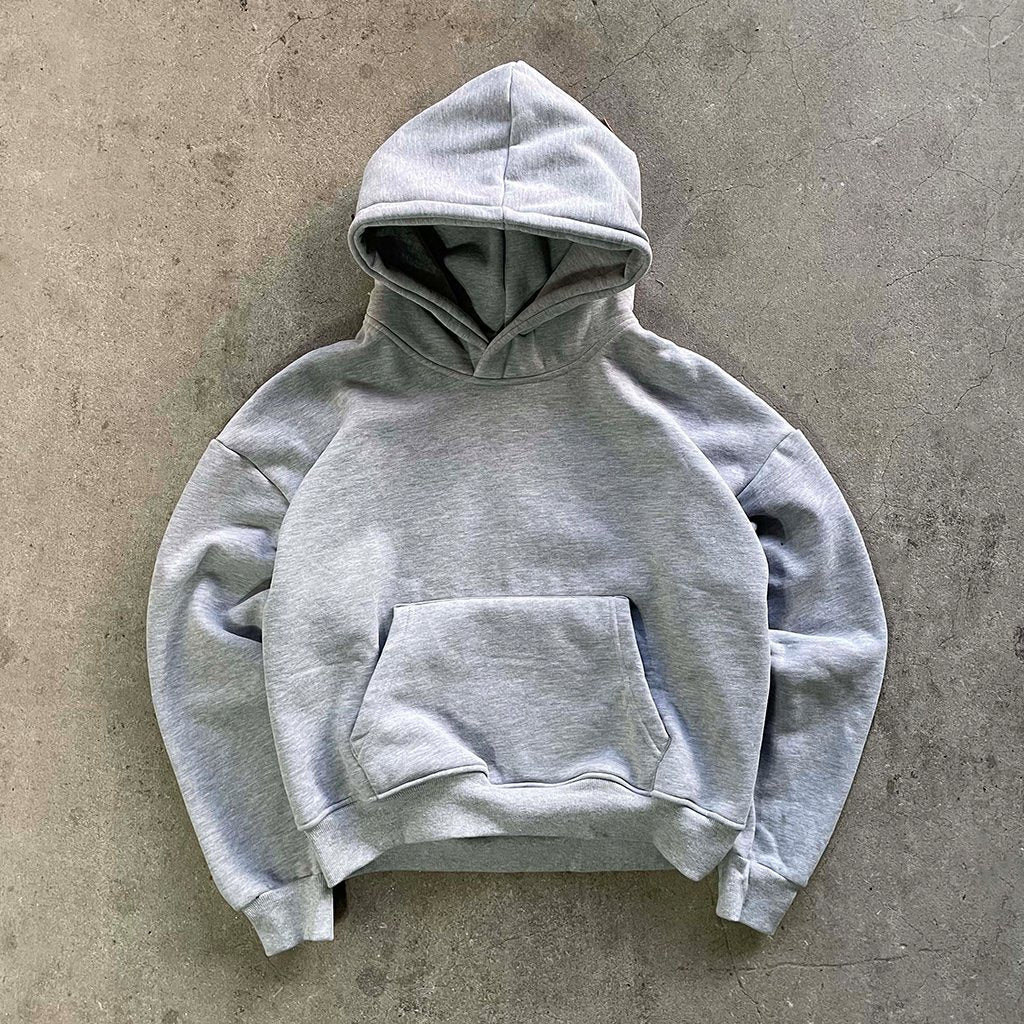 Core Boxy Hoodie - Concrete Orchids product image