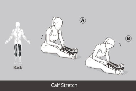 How To Do Calf Stretch with a Yoga Strap – Trideer