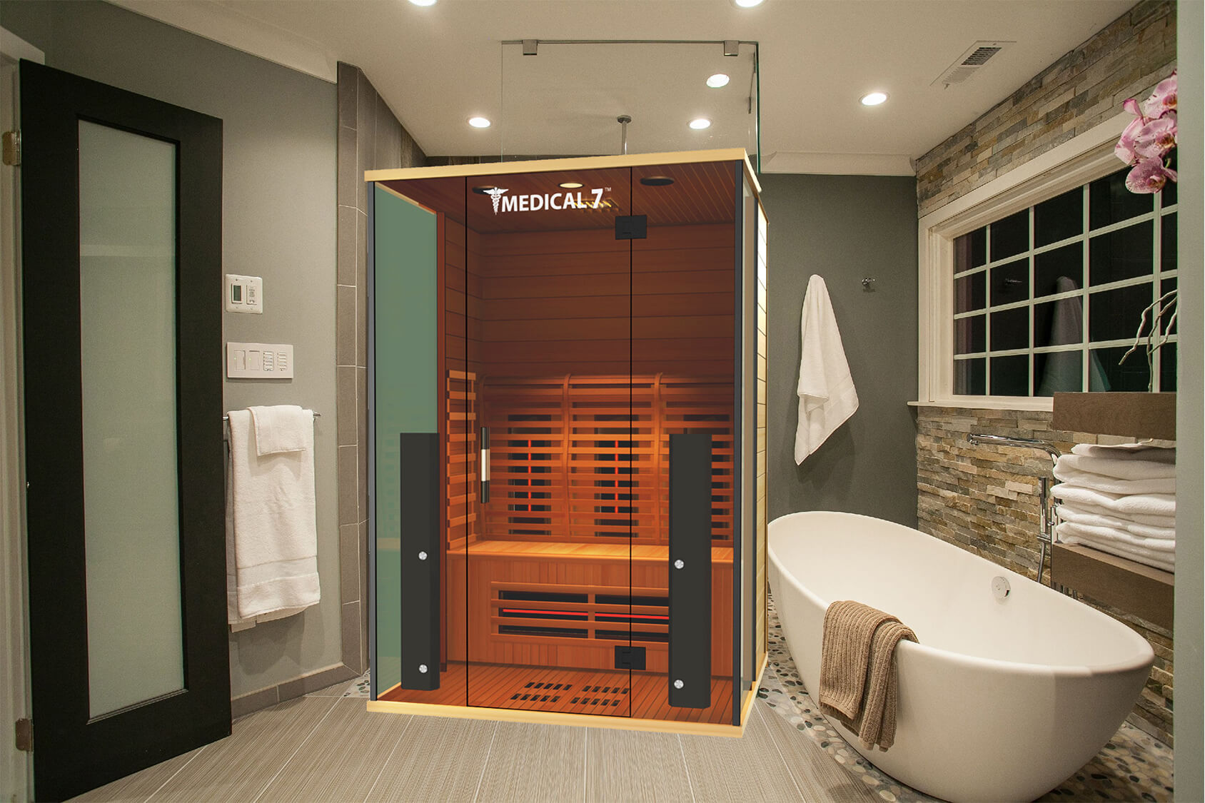 Medical Saunas Medical 7 Ultra Full Spectrum Infrared Sauna Showcase image