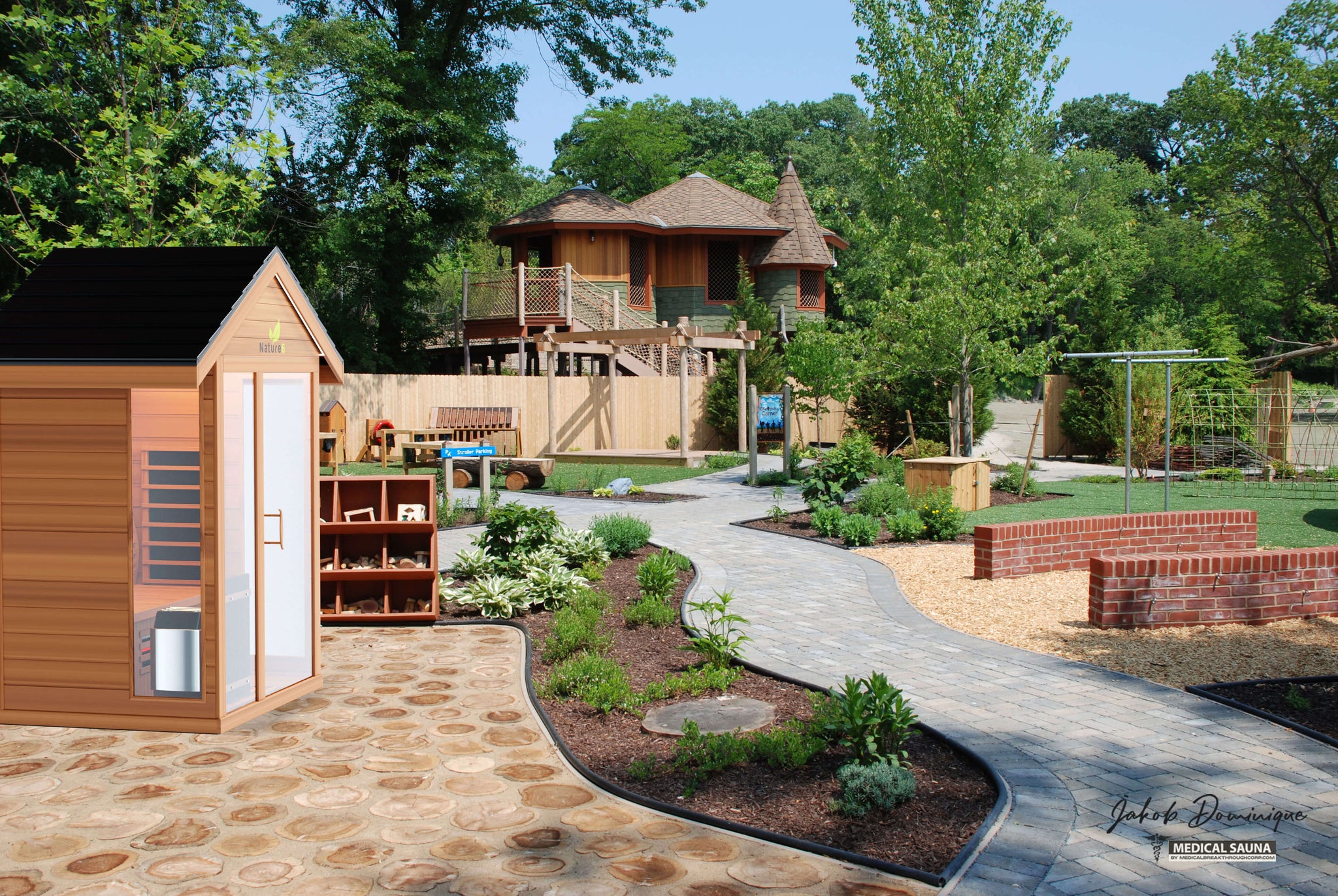 Medical Saunas Nature 6 Outdoor Infrared and Steam Sauna showcase image