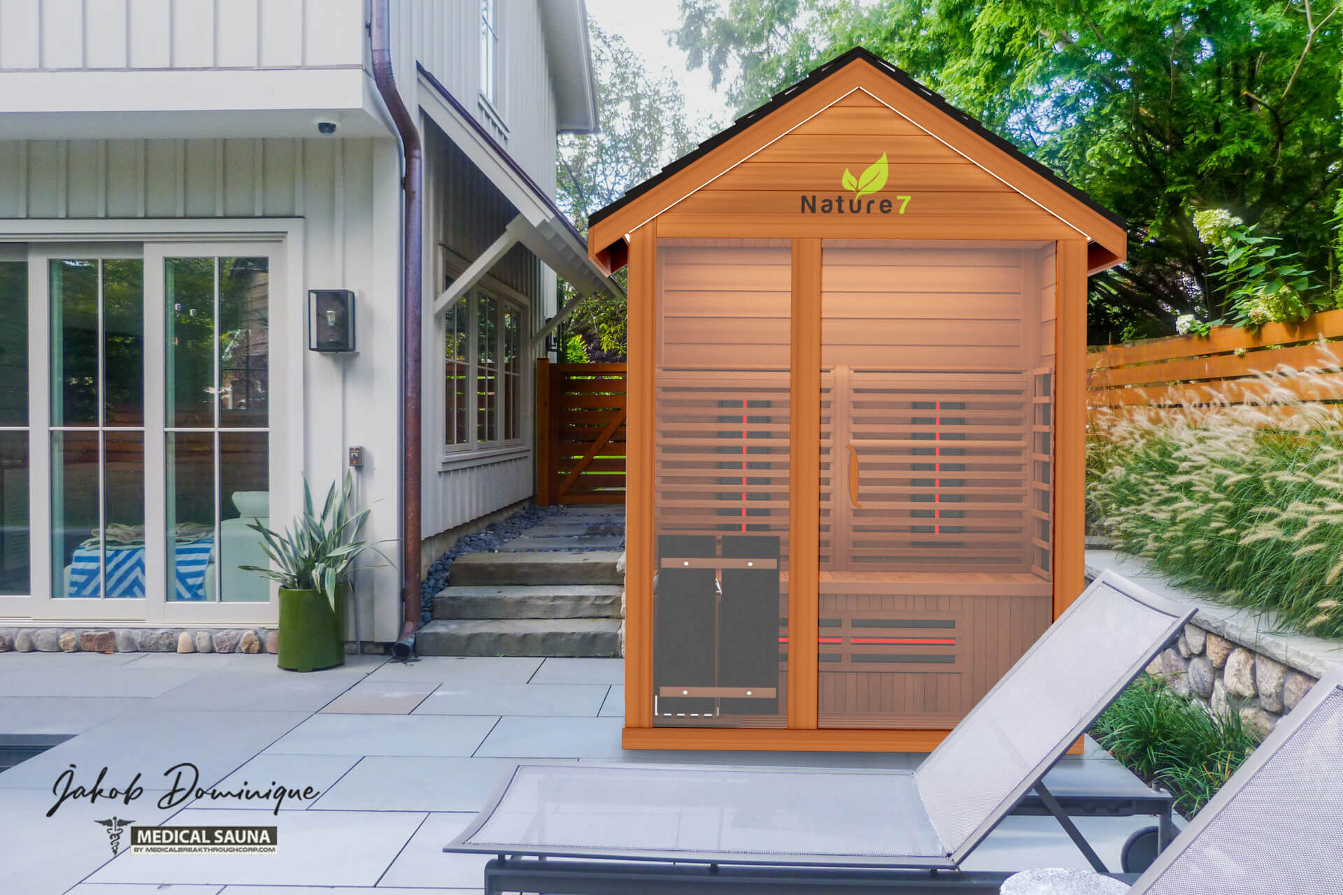 Medical Saunas Nature 7 Outdoor Infrared and Steam Sauna showcase image