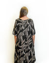 Larosela Viscose 3/4 Sleeve Long Dress