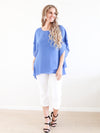 Larosela Asymmetric Layered Hem Blouse