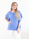 Larosela Asymmetric Layered Hem Blouse