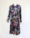 Merric Velvet Print Double Layered Dress