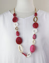 Round Patchwork Handcrafted Knitted Necklace