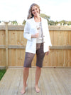 Larosela Linen Jacket with Pockets