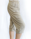 Stretch Elastic Waist Casual Pants with Side Pockets