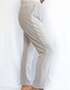 Larosela Elastic Waist Long Pants with Side Pockets