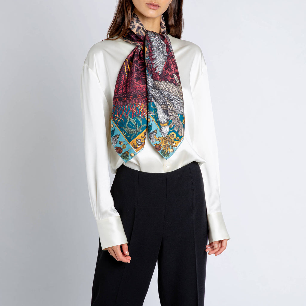 Fortuna's Box Silk Twill Scarf 90 – Sabina Savage