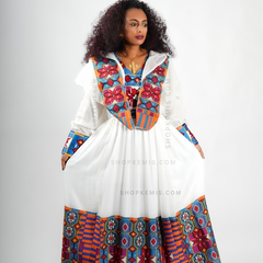 Majestic Axum Fetil Handwoven Habesha Dress Zuria Habesha -  Norway