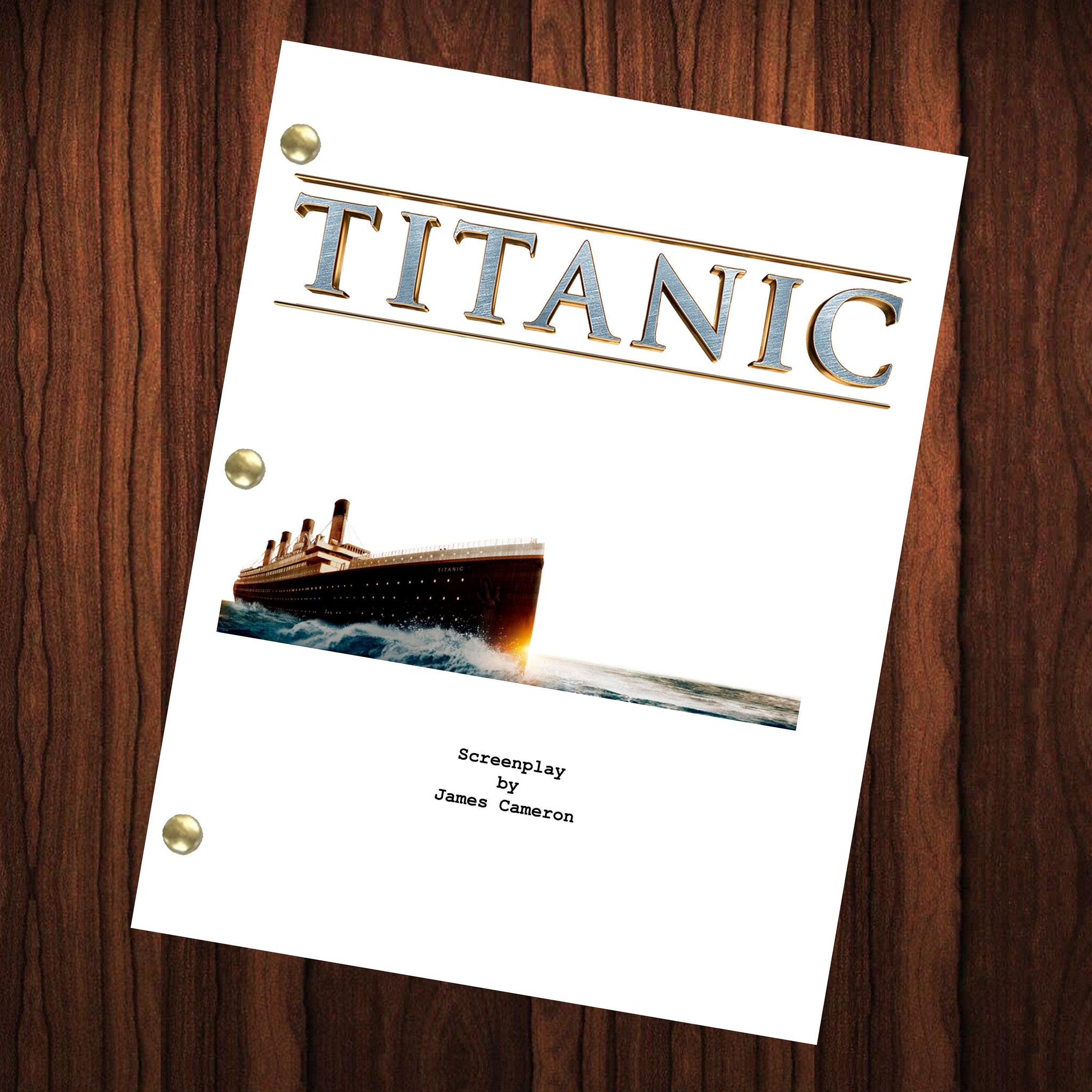 Titanic Movie Script Reprint Full Screenplay Full Script James Cameron –  Hollywood Reprints