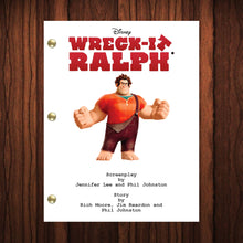 Load image into Gallery viewer, Wreck It Ralph Movie Script Reprint Full Screenplay Full Script Wreck-It
