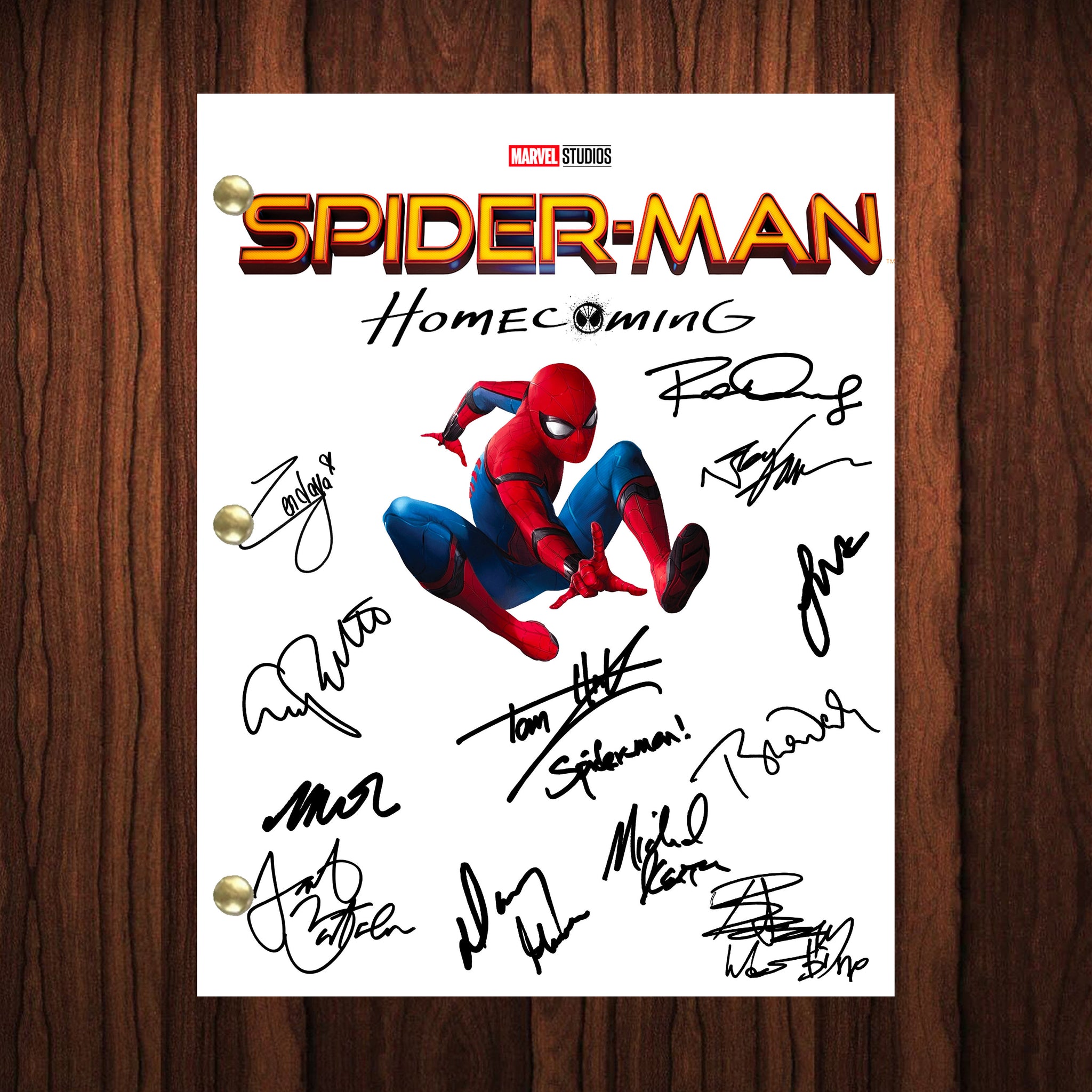 Spiderman Homecoming Signed Autographed Script Full Transcript Reprint –  Hollywood Reprints