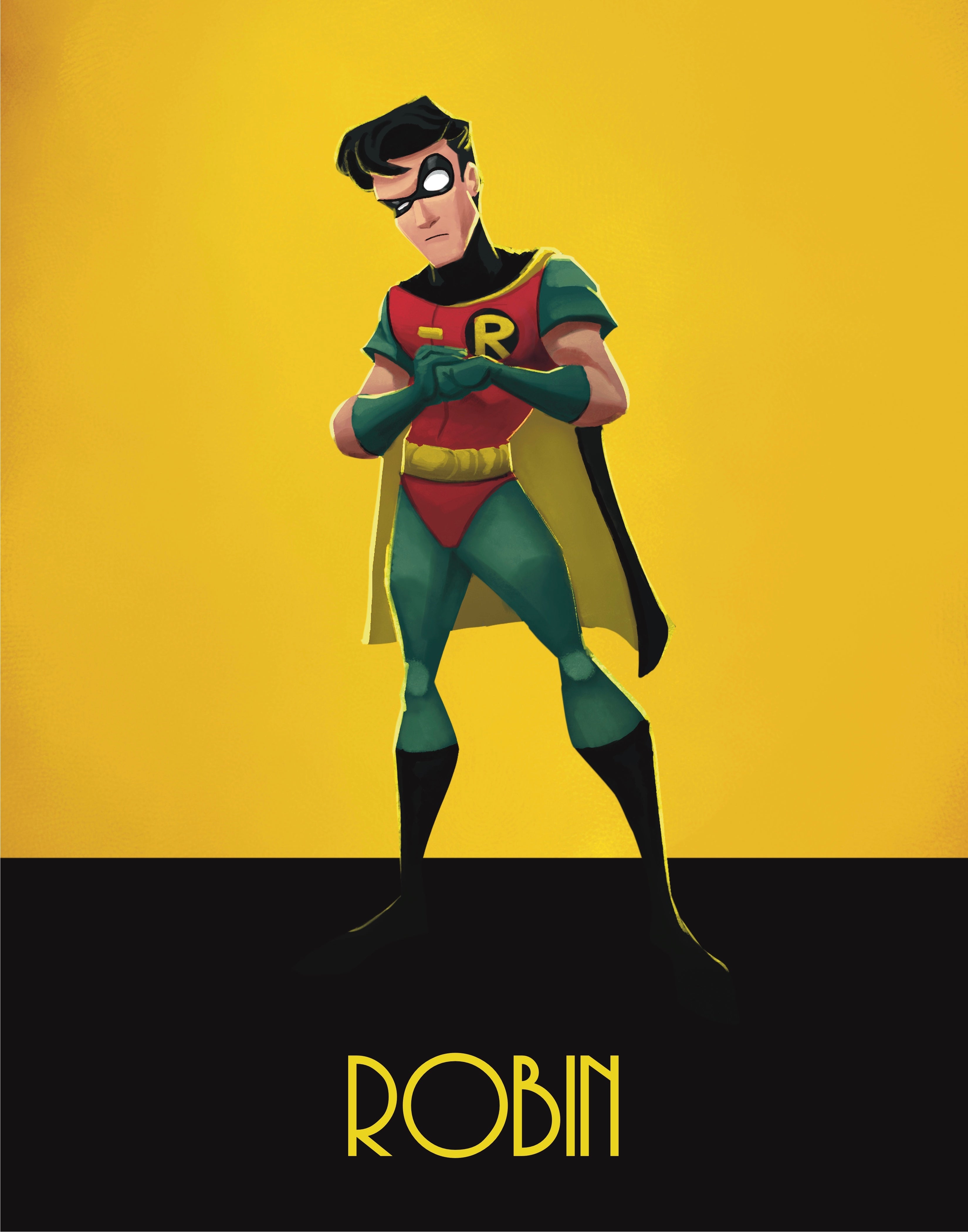 Batman: The Animated Series - Robin Premium Art Print - 11 x 14 – Inspire  Through Art