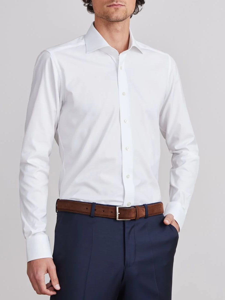 Yoga Twill Premium Stretch Shirt in White