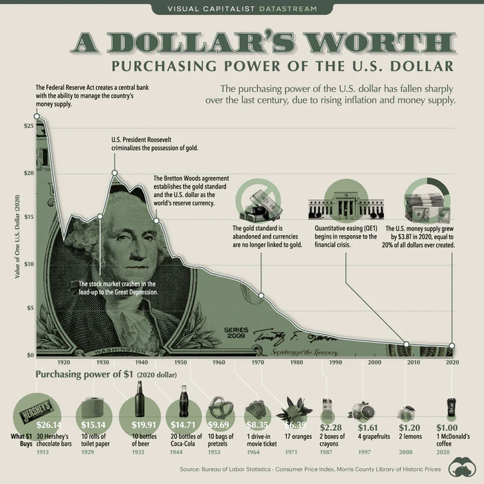 A Dollar Worth infographic