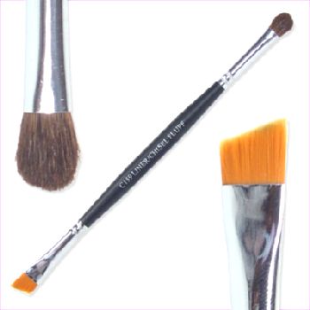 Duo Liner and Chisel Fluff Makeup Brush, 3pcs