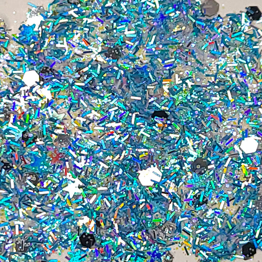 Blue Green Chunky Glitter, Wholesale Bulk - CM04 Mermaid –