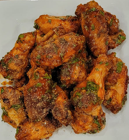 AirFryer Chicken Wings Recipe ApplyMe Jerk Seasoning 