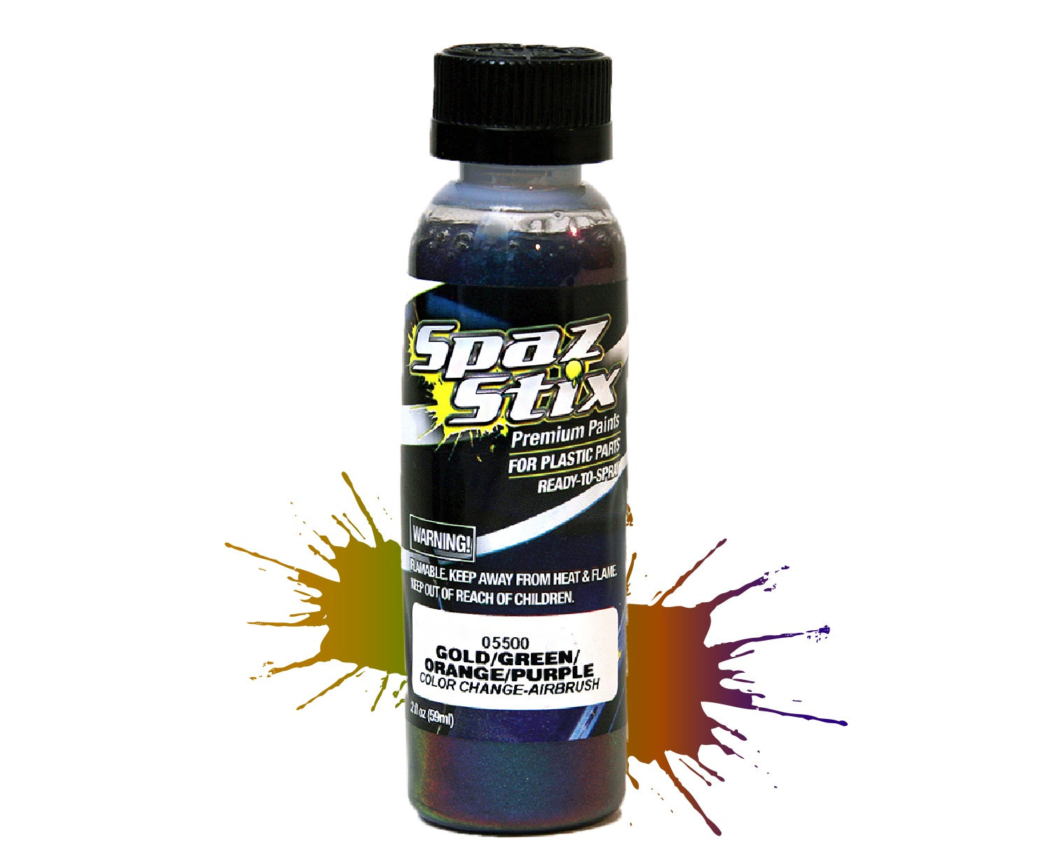 Spaz Stix - Color Changing Paint Orange / Purple / Teal Aerosol 3.5oz