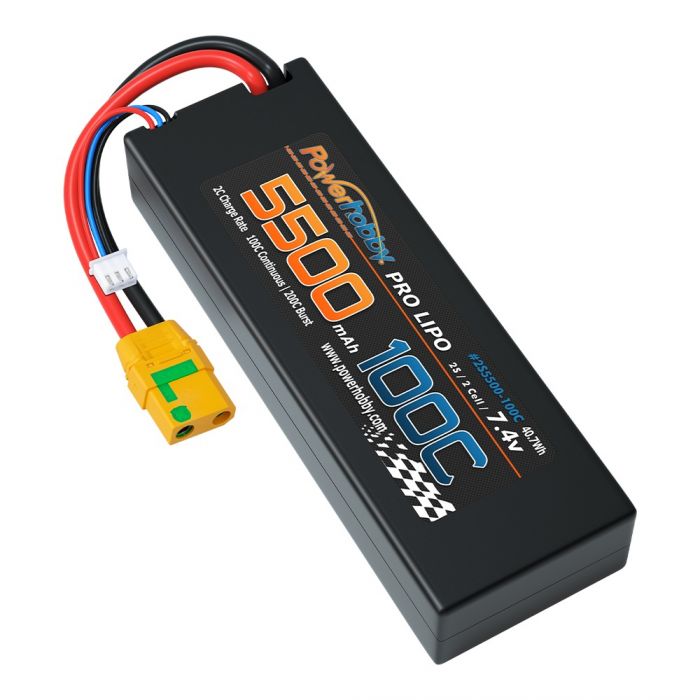 Powerhobby 2S 7.6V GRAPHENE + HV 8200mah 130C Short Drag Racing Lipo  Battery 