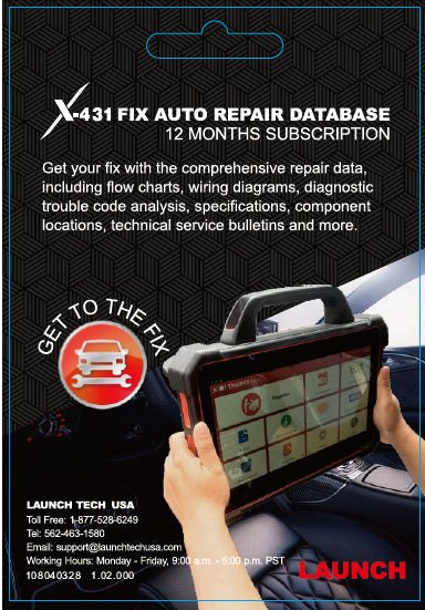X-431 FIX Auto Software Launch Tech All Diagnostic Tools & Wiring Diagrams