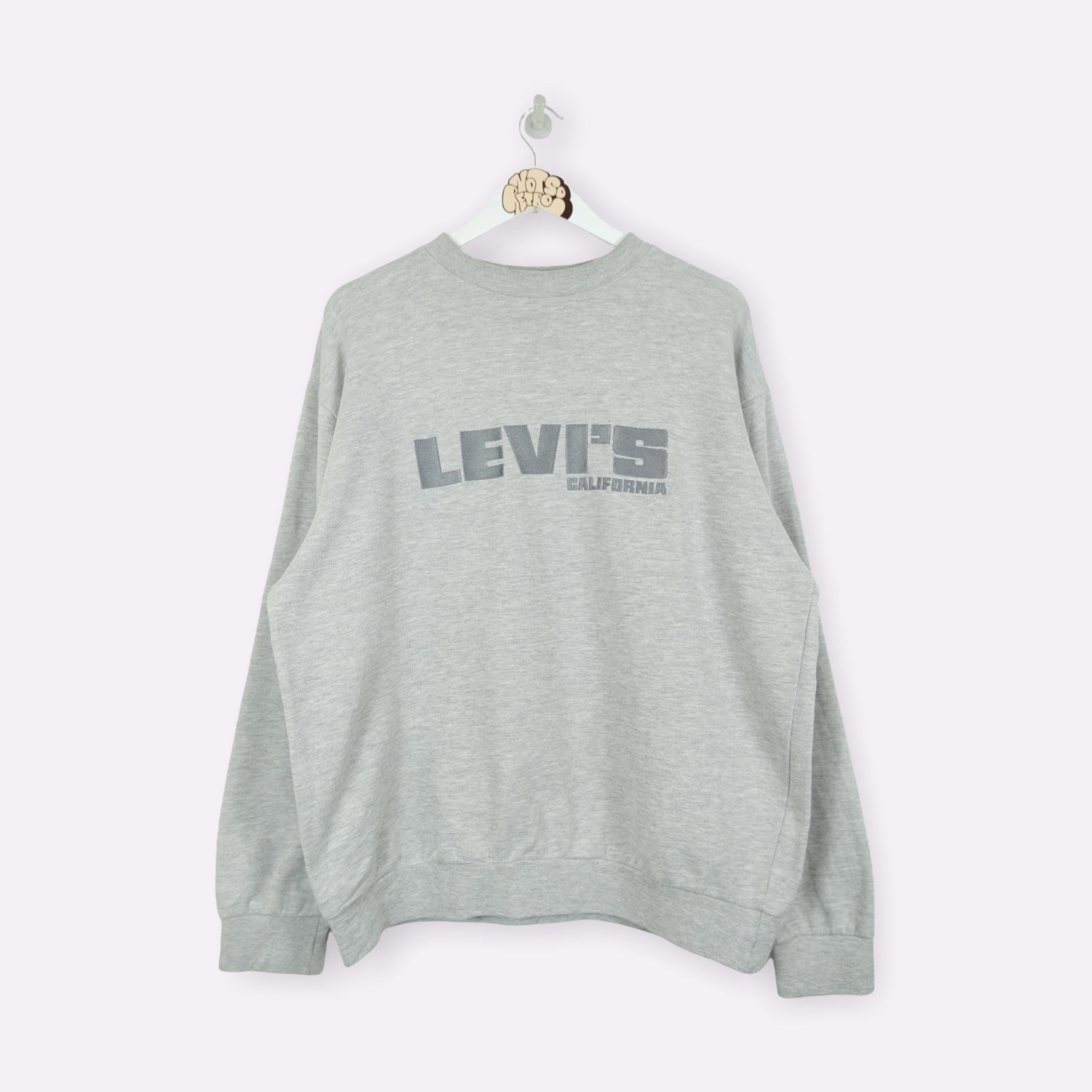 Levi's California Crewneck Sweatshirt Grey Large – Not So Retro