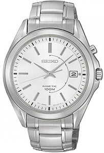 Seiko Kinetic 100m Stainless Steel Men's Watch SKA259P1 – Spot On Times