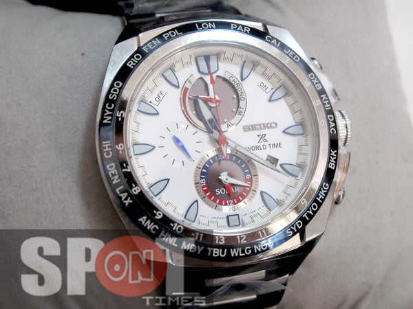 Seiko Prospex Sea World Time Solar Chronograph Men's Watch SSC485P1 – Spot  On Times