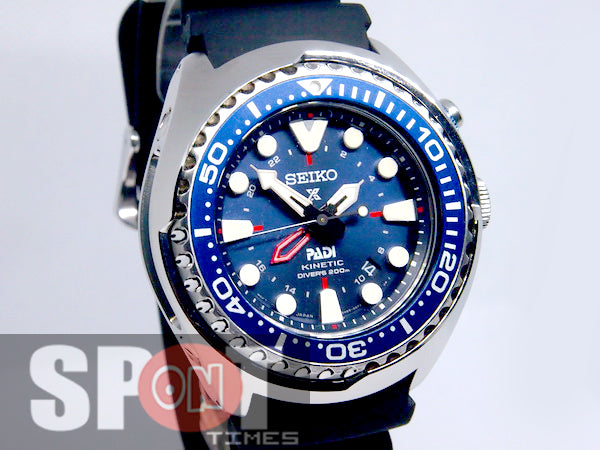 Seiko Prospex PADI GMT Kinetic Drivers Special Edition Men's Watch SUN –  Spot On Times