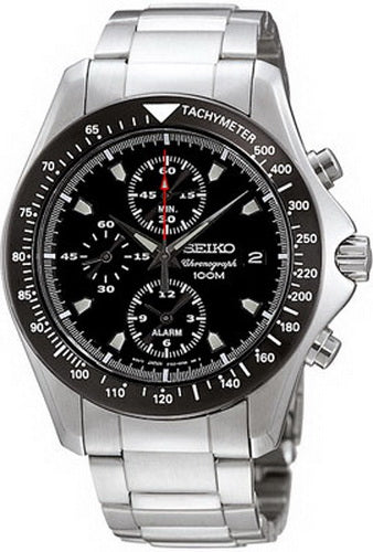 Seiko Chronograph 100m Alarm Men's Watch SNA487P1 – Spot On Times