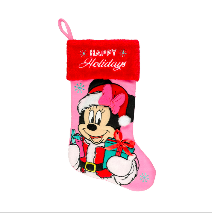 Stitch in Santa Hat Applique Christmas Stocking – WondaPop