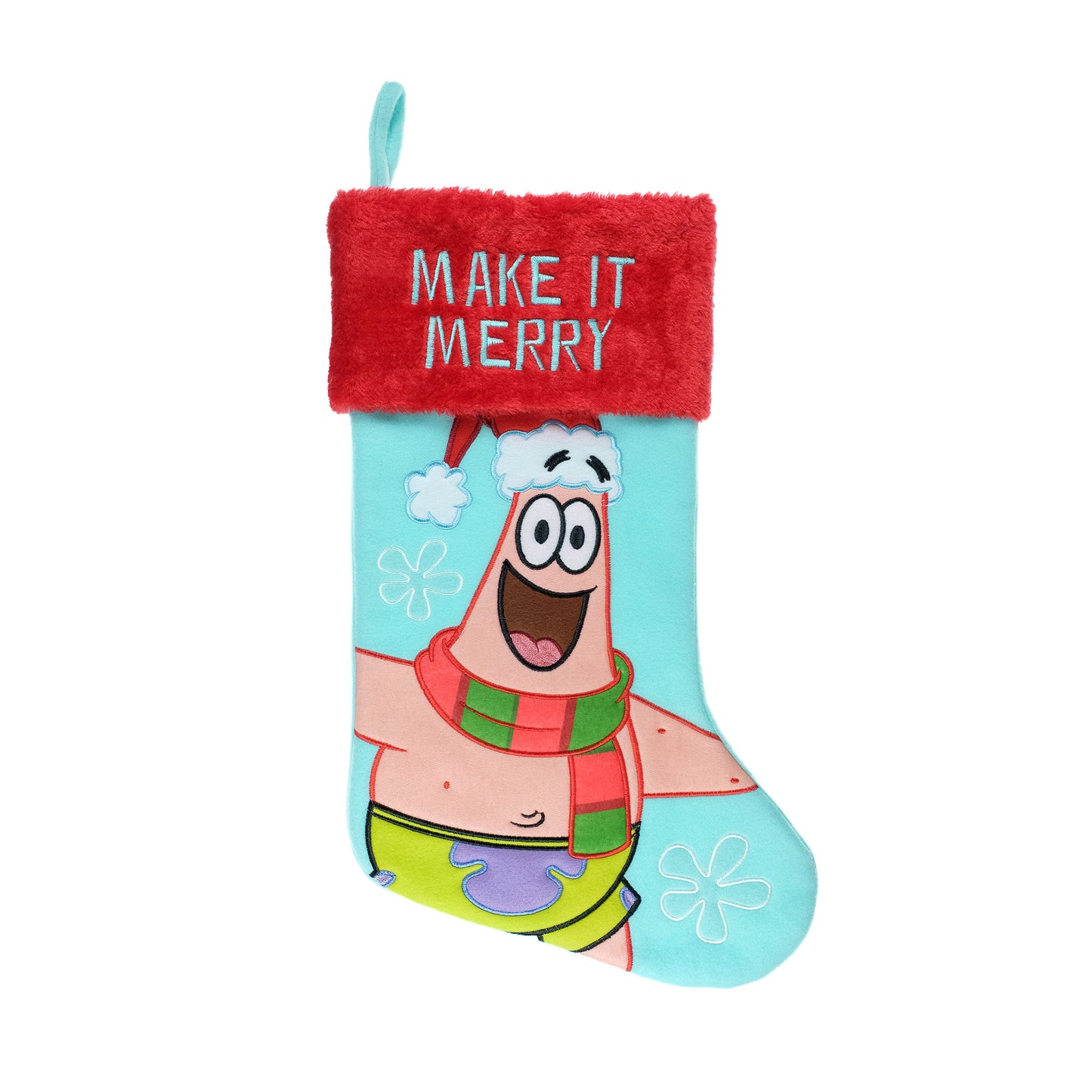 Mini merry Christmas SpongeBob stocking ornament
