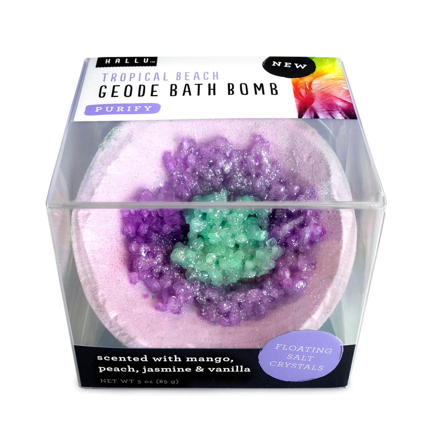 bath bombs with crystals