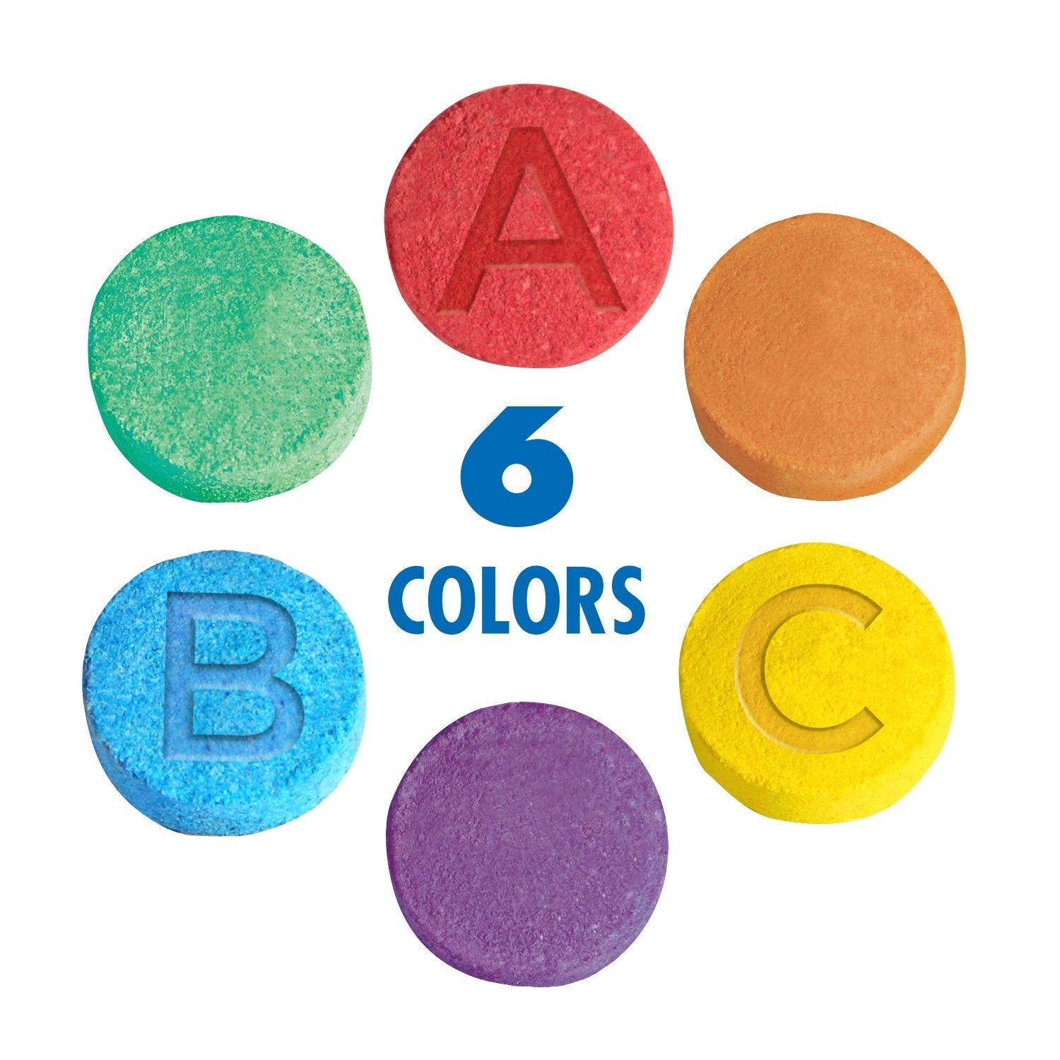 Sesame Street Fizzy Tub Color Tablets Assorted Bathwater Colors