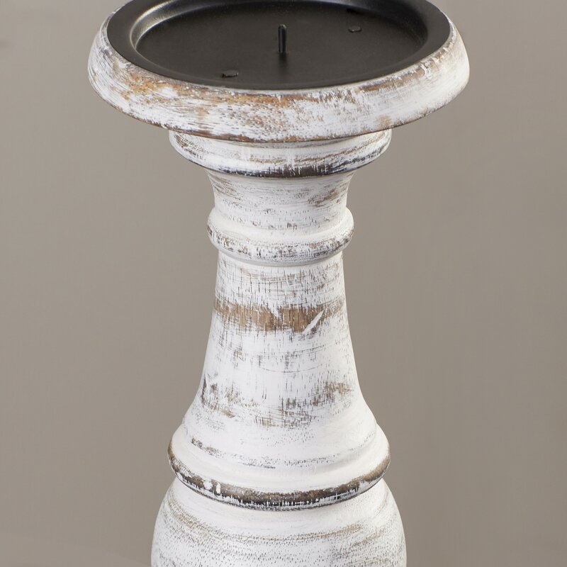 Southmo 3 Piece Wood Tabletop Candlestick Set