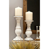 Southmo 3 Piece Wood Tabletop Candlestick Set