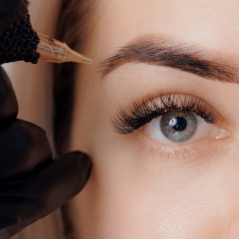 Picture of a microblading procedure