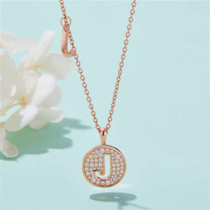 " J " Letter Moissanite Diamond Necklace for Women - DAVID SIMSON