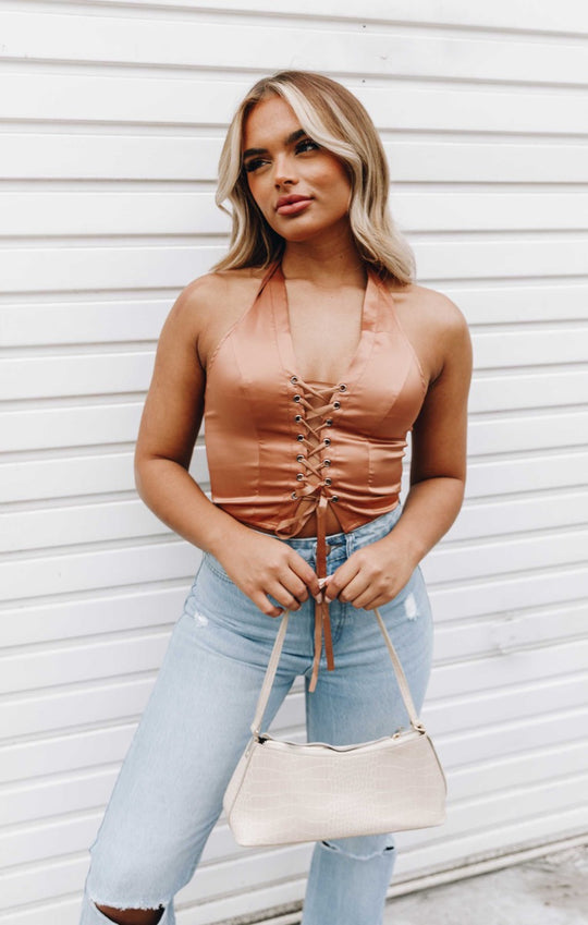 Lace up Tops, Inc Lace Up Corset, Front & Crop Top