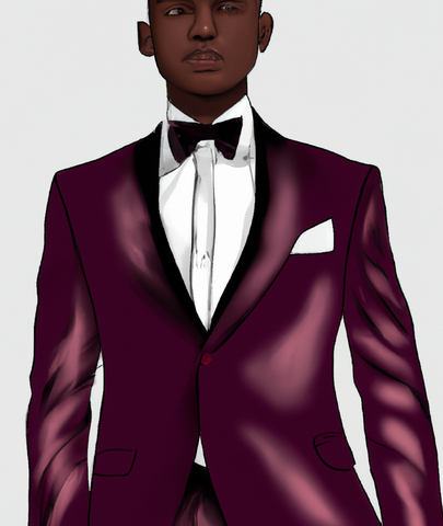 cool purple suit