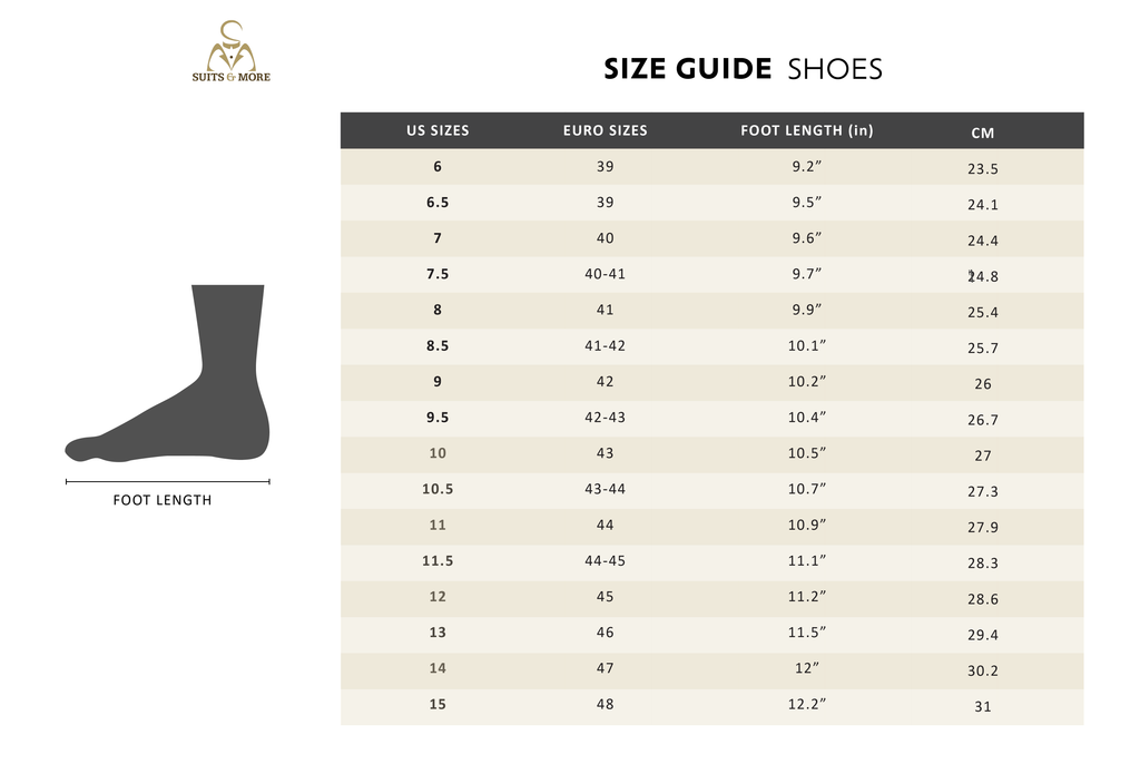 Size Chart - Shoes