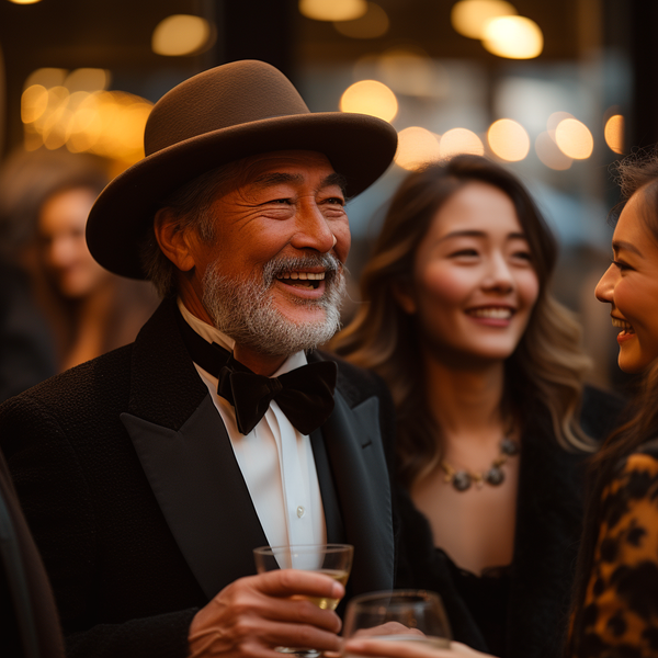 man with felt hat