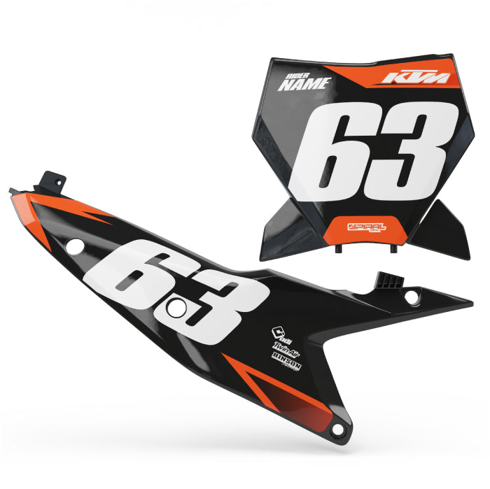 KTM // Blue Orange Motocross Graphics Kit by SpiralGFX