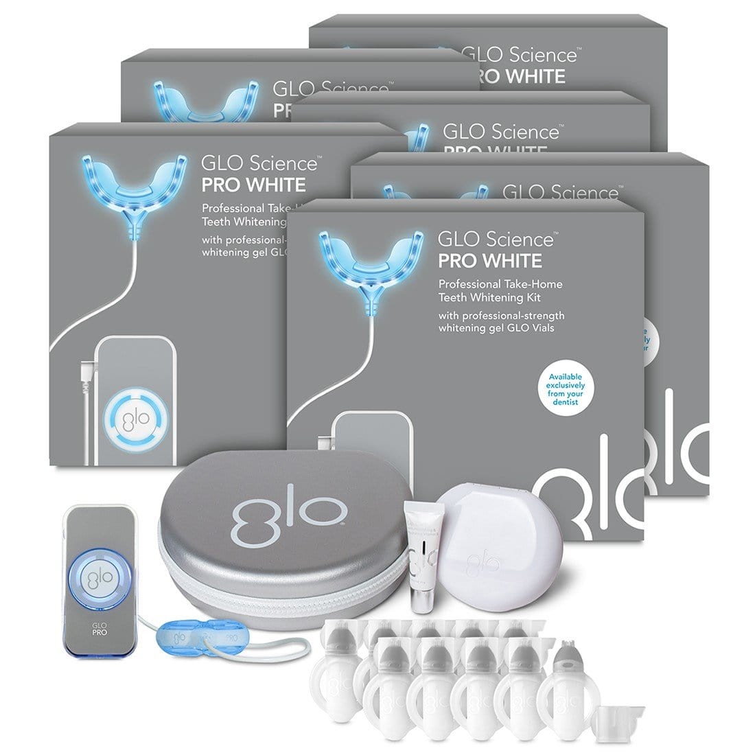 GLO Take Home Teeth Whitening Device Kit 10% HP - 6 Pack ...